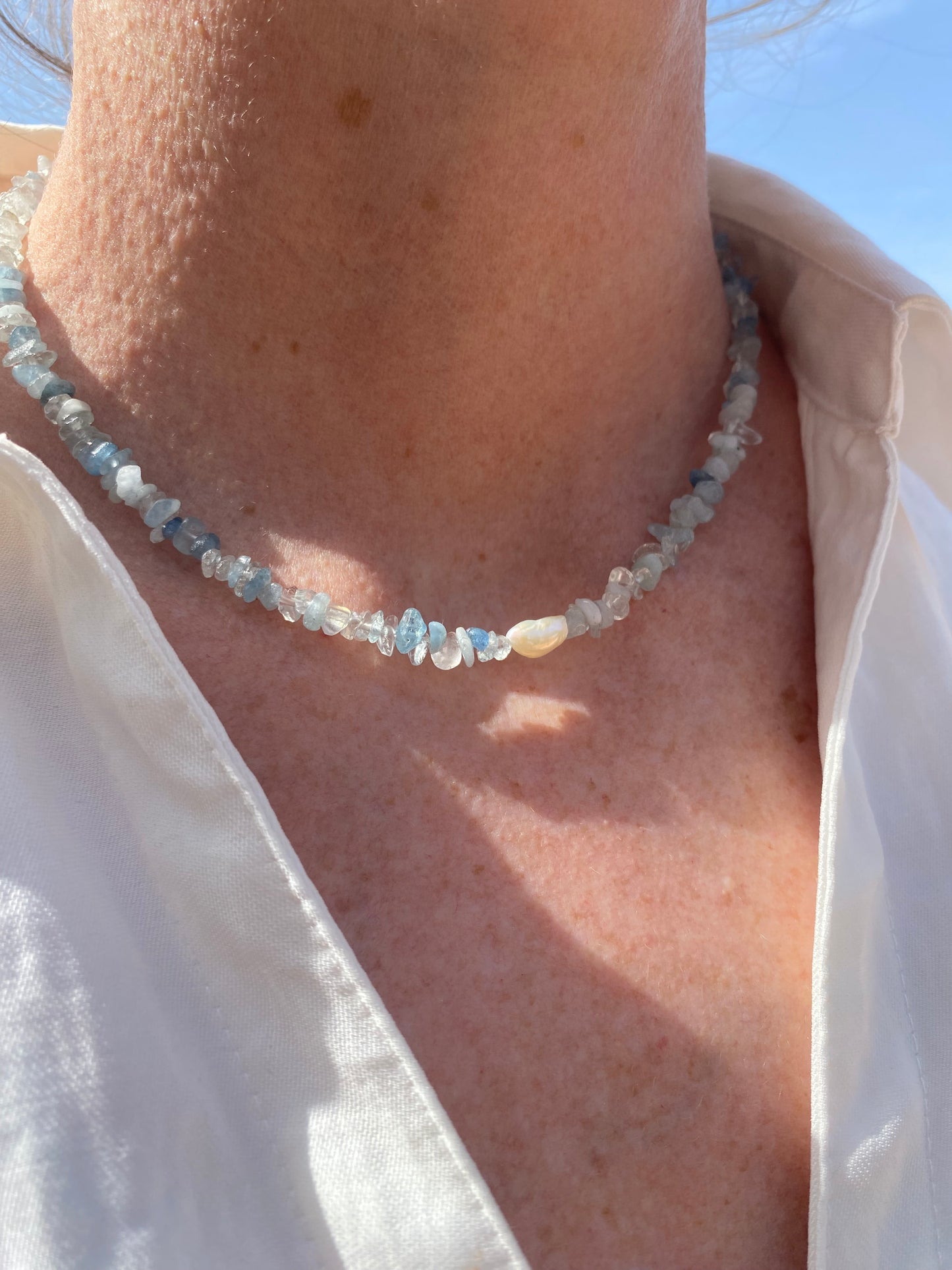 Necklace Aguamarina