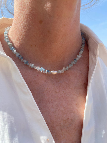 Necklace Aguamarina