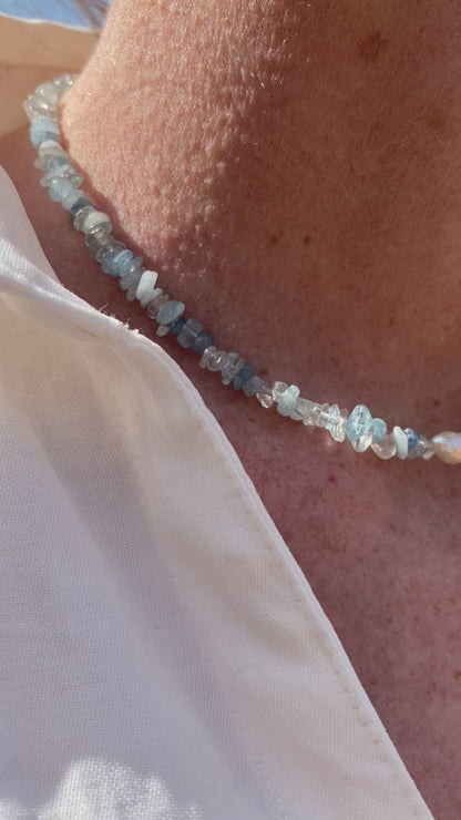 Necklace Aguamarina
